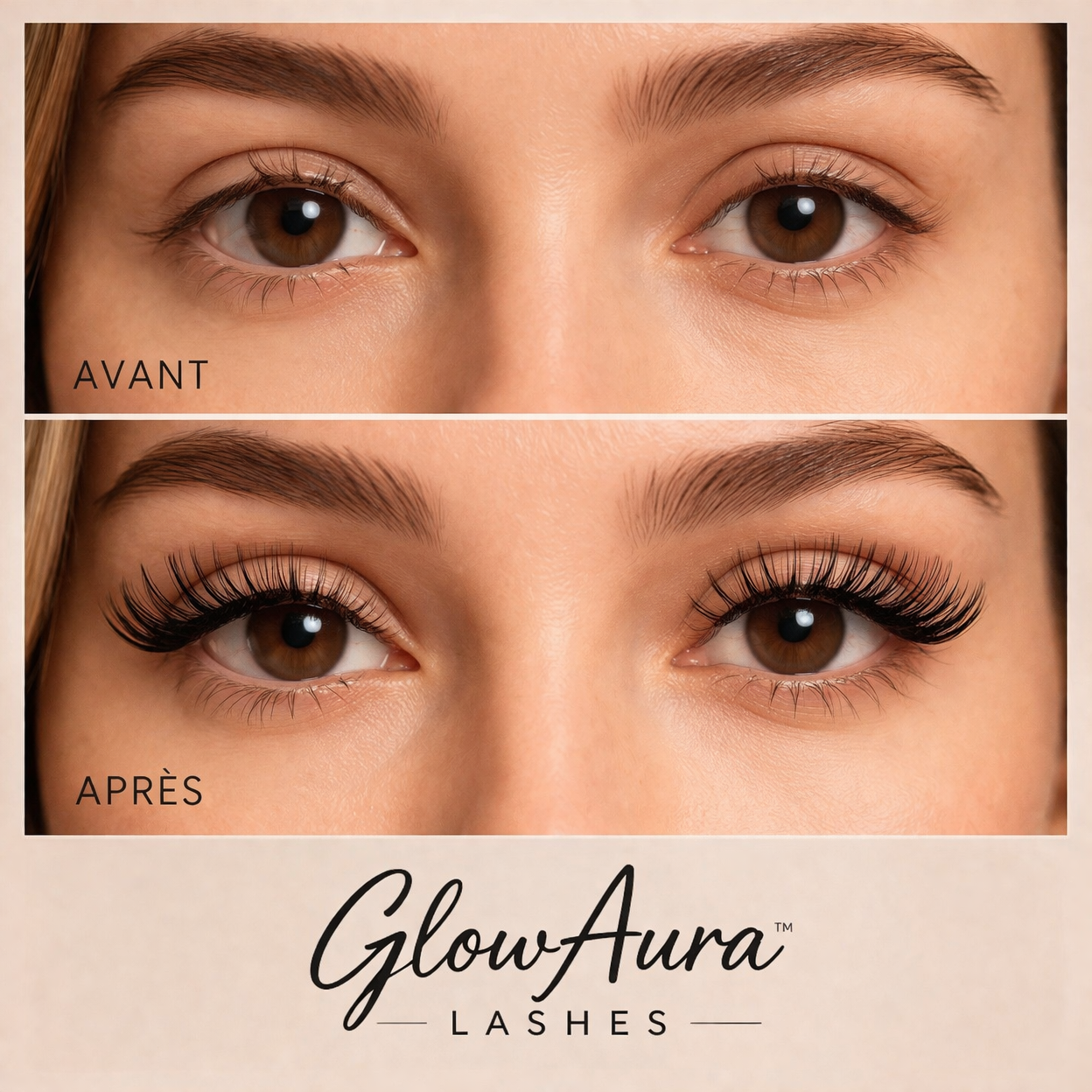 GlowAura™ Lashes – Effet Naturel